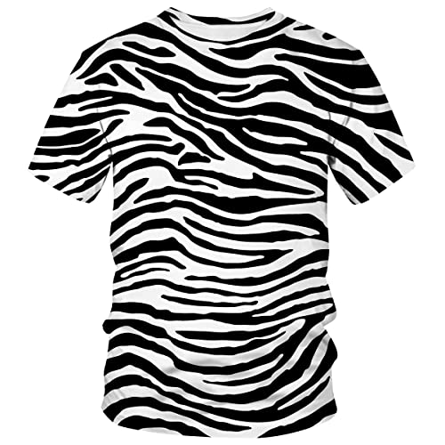 Lurhonp Herren-T-Shirt, Zebramuster, kurzärmelig, Zebra 02, Klein Lurhonp Herren-T-Shirt, Zebramuster, kurzärmelig, Zebra 02, Klein von Lurhonp