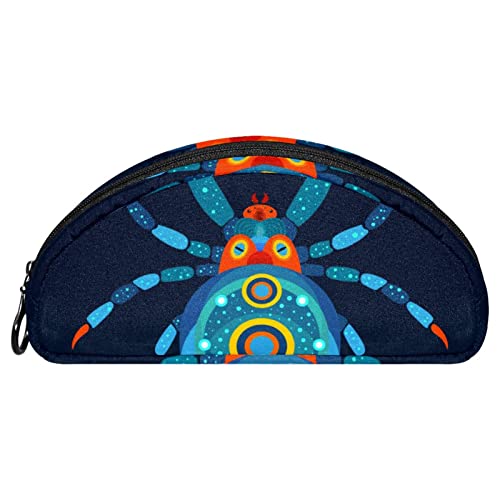 Lurnise Mäppchen Dunkelblaue Süße Spinne Weicher Reißverschluss-Bleistift-Organizer, Make-Up-Taschen von Lurnise