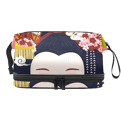 Makeup-Reisekoffer Japanisches Mädchen wasserdichte Reißverschlusstasche Reise-Kosmetik-Organizer Für Frauen von Lurnise