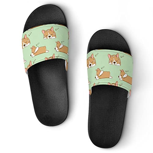 Pantoffeln Für Frauen Corgi Hunde Muster Dusche Sandalen Badeschuhe Pantoffeln Hausschuhe Für Frau von Lurnise