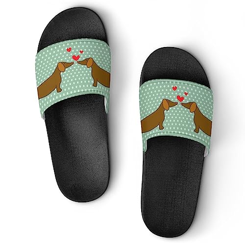Lurnise Pantoffeln Für Frauen Dackel Mit Herzen Dusche Sandalen Badeschuhe Hausschuhe Für Männer Lurnise Pantoffeln Für Frauen Dackel Mit Herzen Dusche Sandalen Badeschuhe Hausschuhe Für Männer von Lurnise