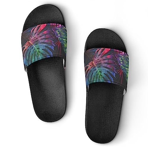 Pantoffeln Für Frauen Palmblätter Monstera-Blatt Dusche Sandalen Badeschuhe Hausschuhe Für Männer Pantoffeln Für Frauen Palmblätter Monstera-Blatt Dusche Sandalen Badeschuhe Hausschuhe Für Männer von Lurnise