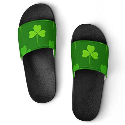 Pantoffeln Für Frauen St. Patrick's Day Blätter Dusche Sandalen Badeschuhe Hausschuhe Für Männer von Lurnise