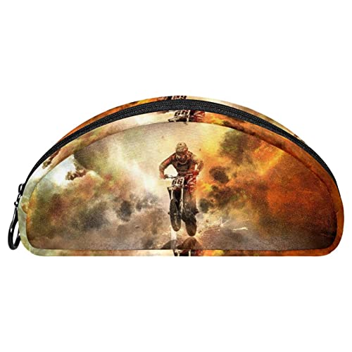 Stifttasche Motorrad Motocross Motorrad Aufbewahrungstasche Reißverschluss-Stifttasche Reise-Kosmetik-Organizer von Lurnise