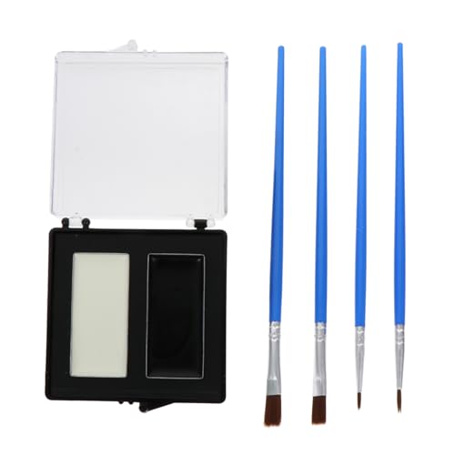 1 Satz Clown Make-up Farbe halloween schminke halloween make up Halloween supply bürstchen -Gesichts-Make-up Gesichtsfarben-Ölpalette Clown-Farbpigment Cosplay-Malpinsel Lurrose von Lurrose