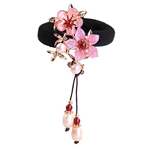 1stk Haargummi Elastisches Haarseil Blumenhaarseil Japanische Kimono-haar-accessoires Haarbänder Für Frauen Haarband Retro-kleidung Halter Zubehör Mädchen Die Blumen Kupfer Usw. von Lurrose