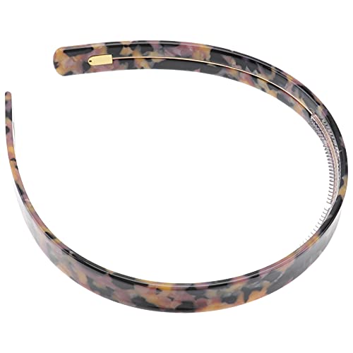 1stk Stirnband Stirnbänder Für Frauen Mit Zähnen Flaches Damen-kunststoffband Hawksbill Headwear Dusche Haarband Kammstirnbänder Für Frauen Sauber Acetatfolie Kopftaste Fräulein von Lurrose