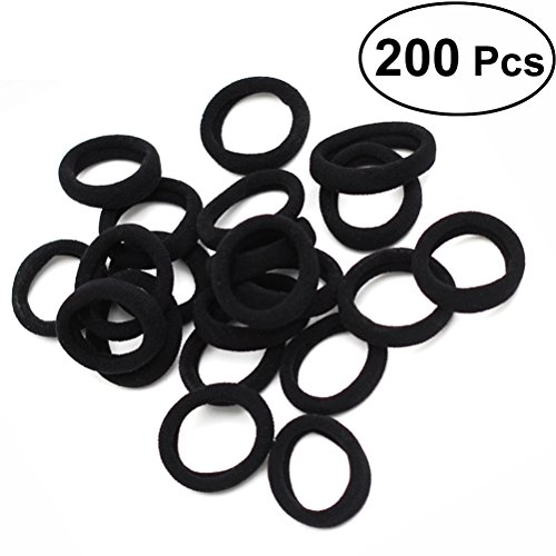 200 Stück Pferdeschwanz-haarbänder – Dünne Elastische Bänder Für Kinder Erwachsene Haargummis Seil Unsichtbare Gummibänder Für Frauen Männer Lockiges/kurzes Haar von Lurrose