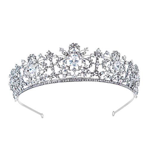 Brautkrone Legierung Strass Inlay elegante hohle Elegante Krone Tiara Krone für Hochzeit von Lurrose