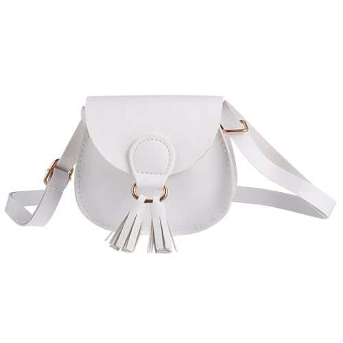 Kinder Mädchen Crossbody Geldbörse Tasche mit Quaste PU Mini Schulter Tasche Umhängetasche Princess Handtaschen von Lurrose