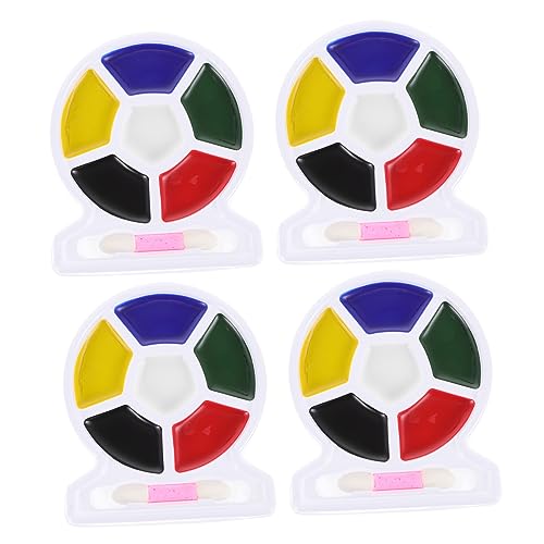 Lurrose 1 Satz Flaggen-gesichtsfarbe Gesicht Malen Make-up Schminkfarbe Schminksets Schminkset Für Partys Schminkpalette Halloween-make-up Für Erwachsene Kinderschminke Plastik 4 Stück von Lurrose