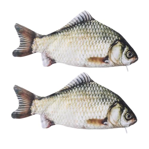 Lurrose Bleistifttasche in Fischform 2 Stück Für Mädchen Stiftebehälter Einzigartige Schreibwarentasche Für Schule Büro Und Zuhause von Lurrose