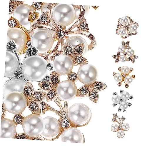 Lurrose 1 Satz Perlen Haarclips Diy Haarnadeln Mit Strass Für Frauen Haaraccessoires Für Hochzeiten Und Besondere Anlässe Leicht Und Tragbar Perfekter Haarschmuck Für Stil 50 Stück von Lurrose