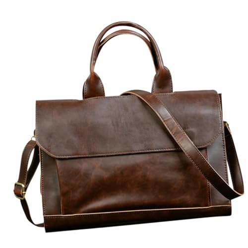 Lurrose 1 Stück Modischer Portfolio Bag aus PU Leder Business für Reisen Handlich Umhängetasche oder Handtasche Strapazierfähig mit Elegantem Design für Geschäftsreisen Lurrose 1 Stück Modischer Portfolio Bag aus PU Leder Business für Reisen Handlich Umhängetasche oder Handtasche Strapazierfähig mit Elegantem Design für Geschäftsreisen von Lurrose