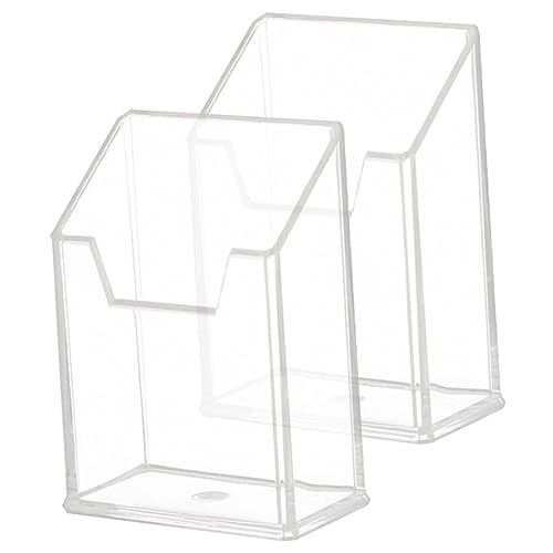 Lurrose 10 STK Aufbewahrungsbox Für Make-up-Pinsel Klarer Behälter Desktop-Schreibtisch Stift-Organizer Transparenter Acryl-Organizer Übersichtlicher Schreibtisch-Organizer Fachorganisator von Lurrose