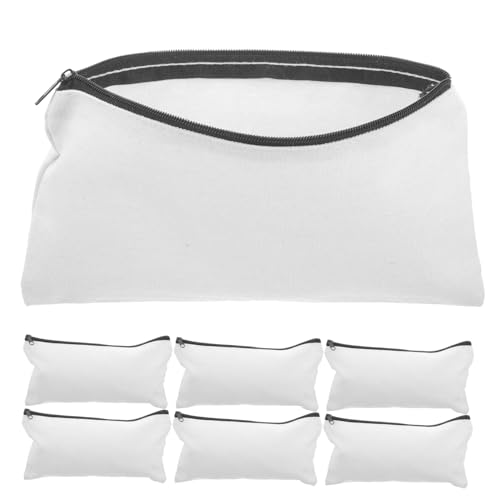 Lurrose Süßes Federmäppchen Ästhetik - Canvas Schminktasche Graffiti Canvas Tasche Blanko Federmäppchen Für Schreibwaren von Lurrose