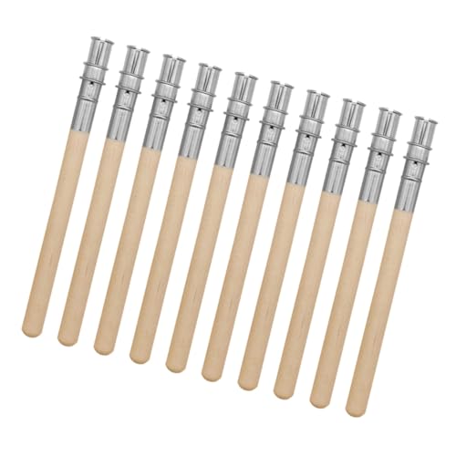 Lurrose 10 Stück Teiliges Edelstahl Augenbrauenstift Verlängerer Halter Bleistiftverlängerung Komfortable Handhabung Längere Lebensdauer für Natürliche Brauen Makeup Zubehör von Lurrose