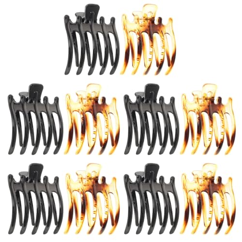 10st Haarklammer Damen kleine Haarspangen Mini haarspangen Rutschfestes Claw Clip Haarstyling Zubehör für Frauen Mädchen Dickes Dünnes Haar von Lurrose