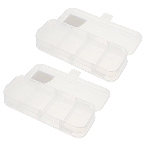 Lurrose 12 STK Doppels chicht Schreibwaren Box Make-up-Koffer-Organizer Behälter für Aquarellstifte Kinder federmäppchen bürobedarf Organizer Bleistifthalter Stifteetuis für Schüler Leicht von Lurrose