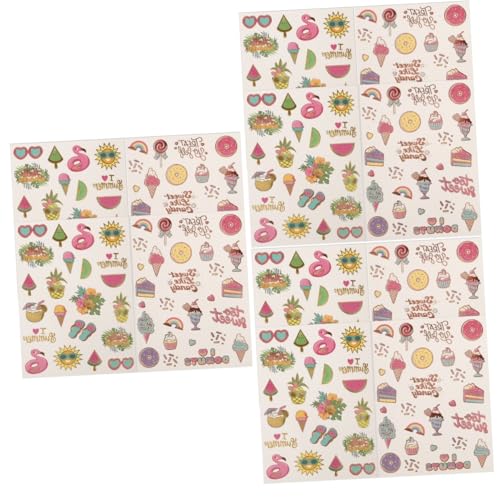 Lurrose 12blätter Hawaiianische Temporäre Tattoos Aufkleber Und Anpassbar Für Strandpartys Festivals Und Konzerte Dekorative Tattoos Für Erwachsene von Lurrose