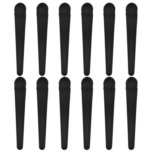 Lurrose 12st Entenschnabel Clips Spangen Haare Haarklammer Friseur Entenschnabel Haarspangen Friseur Klammern Haar Clips Damen Haarspange Krokodil von Lurrose