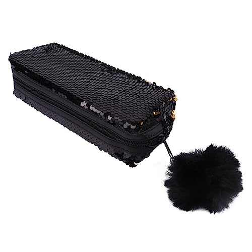 Lurrose 1Stk federmäppchenpaillettenfedermäppchenmakeuppencilcase glitzernde Schreibwarentasche Glitzer-Make-up-Tasche Kinder Geschenk Geschenke für Kinder Handtasche Schminktasche von Lurrose