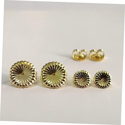 Lurrose 2 Paar Ohrstecker Verschlüsse aus Hochwertigem Silber Gepolstert und Komfortabel Passend für Standard Posts Langlebig und Sicher als Ersatz für Verlorene Ohrring Stopper Damen von Lurrose