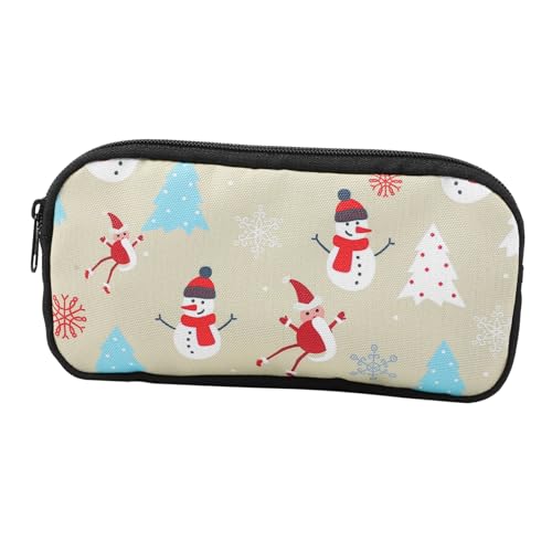 Lurrose 2 STK Weihnachts-Aufbewahrungstasche Weihnachts-Make-up-Tasche Strumpffüller Für Studenten Urlaubs-Make-up-organisator Weihnachtsfeier Cartoon-Tasche Beutel Polyester Mädchen von Lurrose