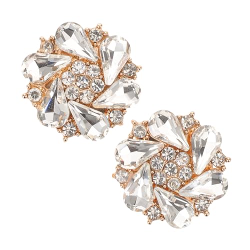 Lurrose 2 Stück Teiliges Abnehmbares Strass-knopfabdeckungs Legierung Manschettenknöpfe für Damenblusen Sichere Kreative Diy-verzierung für Hemdärmel und Stilvolle Outfit-akzente von Lurrose