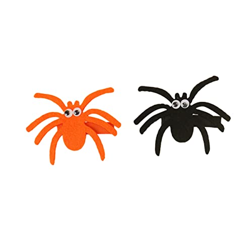 Lurrose Haarspangen 2st Haarschmuck Spinnen-haarspangen Halloween Ausgabekarte Kind Haarnadel von Lurrose