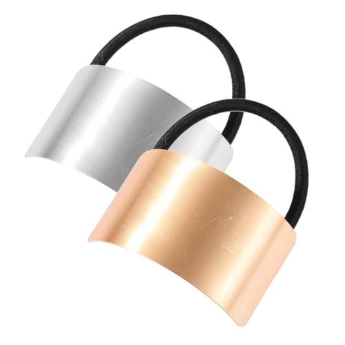 Lurrose 2-Teiliges Haargummi Aus Legierung Für Pferdeschwanz Elegantes Design in Gold Und Silber Ideal Für Jeden Anlass Praktisches Haaraccessoire Für Frauen Und Mädchen von Lurrose