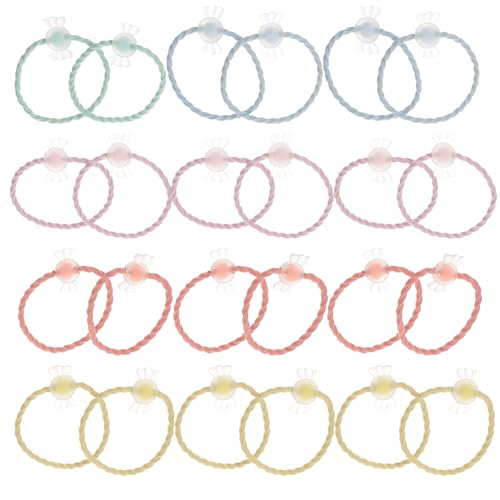 Lurrose 20 Stück Elastische Haargummis: Süßes Haarseil – Elastische Pferdeschwanzhalter für Frauen Und Mädchen (stil 4) von Lurrose