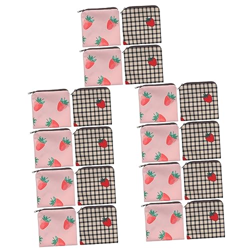 Lurrose 20 Stück Servietten-Aufbewahrungstasche Reisedekoration Mini-Einkaufstasche Geschenk Für Mädchen Kosmetika Tragetasche Menstruationskissen-Tasche Menstruations-Liner-Pads von Lurrose