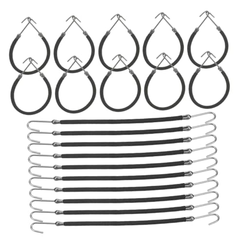 Lurrose 20-teiliges Haargummi- Und Clip-set Pferdeschwanz-zöpfe Haarseil Mit Haken Sanfte Elastische Bänder Für Frauen Haarbandhalter Für Veranstaltungen Den Täglichen Gebrauch von Lurrose