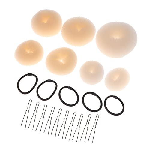 22-Teiliges Mädchen-Maker-Werkzeug Donut-Mädchen-Krawatten Perle Elastischer Shaper-Stil Für Pin-Kit Styling Hochsteckfrisur Bänder Damen-Accessoires Friseur Bobby Damen Anzug von Lurrose