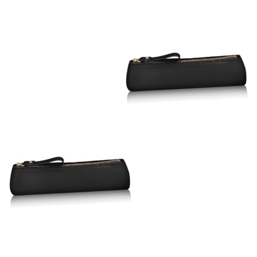 Lurrose 2stücke Handgefertigtes Slim Pencil Case Stifttasche Für Schule Und Büro Für Stifte Marker Und Schreibwaren Mit Praktischem Zipper Design von Lurrose