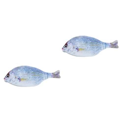 Lurrose 2stücke Simuliertes Fischförmiges Federmäppchen Multifunktionale Stifttasche Für Schule Und Make-up Lustiges Design Für Studenten Waschbar Und Langlebig von Lurrose