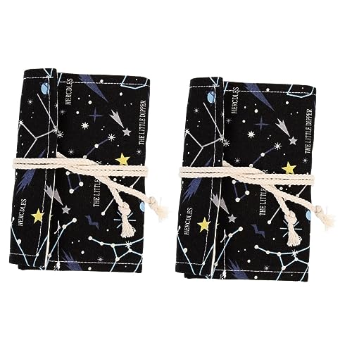 Lurrose 2stücke Großzügige Kapazität Bleistift Organizer Canvas Rollbare Stifte Tasche Für Künstler Slots Für Und Gelstifte Und Sicheres Design Für Kunststudenten von Lurrose