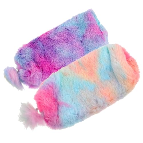 Lurrose Süße Mädchen Bleistift Box Multifunktions Bleistift Beutel Stift Tasche Plüsch Bleistift von Lurrose