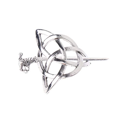 Lurrose 2pcs keltische Haarspange Vintage irische Haarspange Pin Haarschmuck Metall Haarnadel Haarstab für Frau Männer von Lurrose