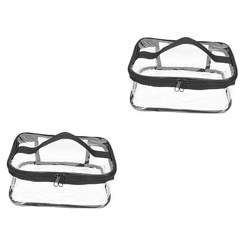 Lurrose 2st Notfallset Für Den Hochzeitstag Transparente Schminktasche Klare Schminktasche Klare Kosmetiktasche Schminktaschen Für Reisende Frauen Aufbewahrungstasche PVC Wasserdicht Braut von Lurrose