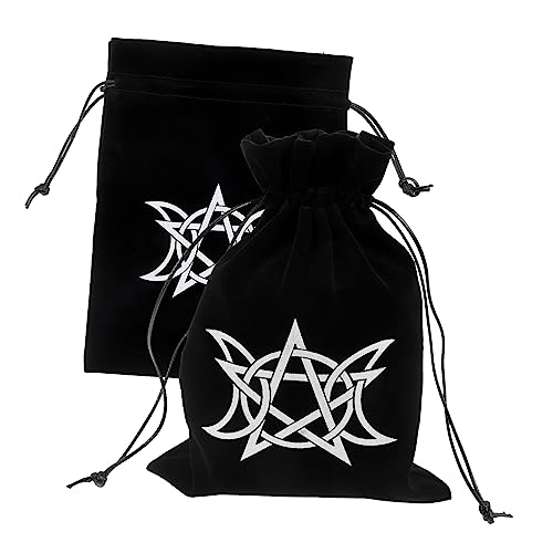 Lurrose 2st Tarot-Tasche Würfel Tarot-runentasche Liebe Tarotkarten Tarot-Karten Tarot-Decks Einzigartig Tarotkarten Mit Reiseführer Tarot-Halter Lieferungen Reisen Flanell Beutel von Lurrose