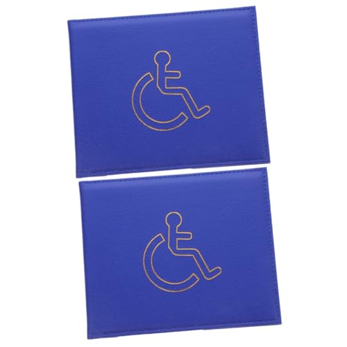 Lurrose 2stücke Ausweishalter Für Behindertenausweis wasserdichte Schutzhülle Praktische Id-Karten Und -Halterung Für Büro Und Schule Material Tragbar von Lurrose