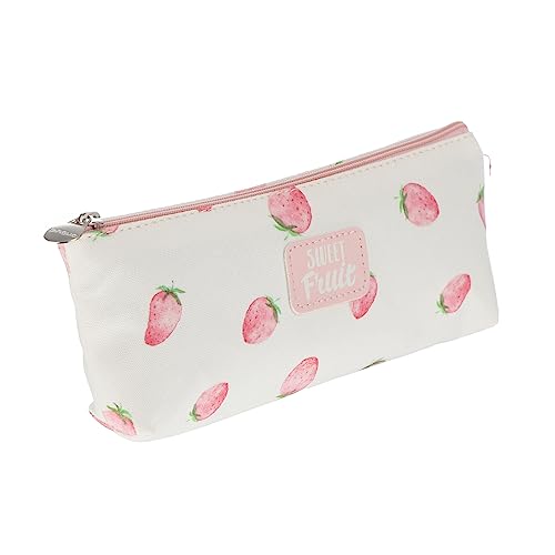 Lurrose 2stücke Große Kapazität Fruchtmuster Stiftetui Tragbare Aufbewahrungstasche Für Schreibwaren Vielseitiger Organizer Für Schule Und Make-up von Lurrose