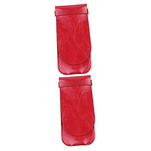 Lurrose 2stücke Handgemachte Stifttasche Vintage Stift Schutzhülle Für Füllfederhalter Und Schreibgeräte Pen Case Für Büro Schule Rot Pack von Lurrose
