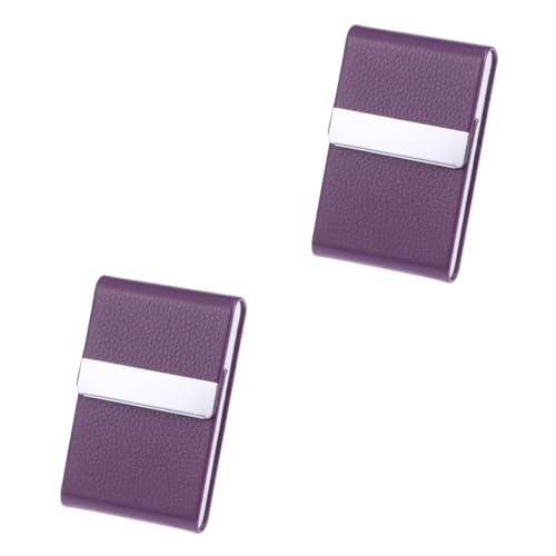 Lurrose 2stücke Pu Kartenetui Mit Eleganter Visitenkarten Aufbewahrung Für Id Und Kreditkarten Unisex Für Business Und Alltag von Lurrose