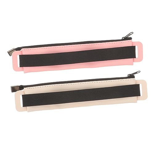 Lurrose 2stücke Vintage Leder Stiftehalter Kreative Stiftetuis Für Schule Und Büro Elastischer Verschluss Schutzhülle Khaki Und Aufbewahrung Für Kugelschreiber Und Füllfederhalter von Lurrose