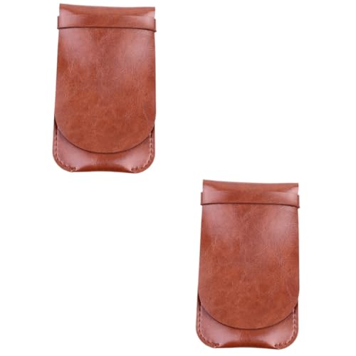 Lurrose 2stücke Vintage Stiftetui Für Mehrere Stifte Handgefertigte Stiftaufbewahrungstasche Für Büro Schule Und Zuhause Kaffeefarben von Lurrose