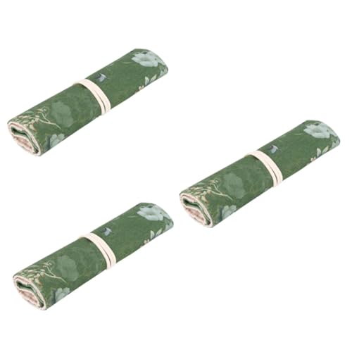 Lurrose 3stücke Retro Pen Pouch Für Studenten Praktischer Und Langlebiger Federmäppchen Organizer Grün Für Stifte Kosmetik Und Uhrenaufbewahrung von Lurrose