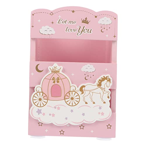 Lurrose 3 STK Einhorn-stifthalter Stiftebecher Für Kinder Make-up-pinselhalter Schreibwaren-Organizer Schreibtisch-Organizer-Tasse Zierbehälter MDF Student Aufbewahrungskiste Karikatur von Lurrose